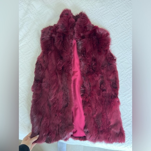 Adrienne Landau Real Rabbit Fur Vest Size Small - Picture 3 of 7